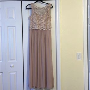 Pink Champagne Lace Dress Like New